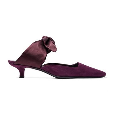 Coco Suede And Satin Mules from The Row