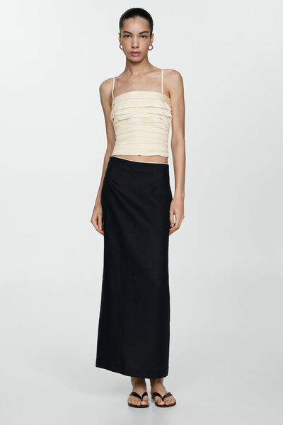 Draped Bandeau Top  from Mango