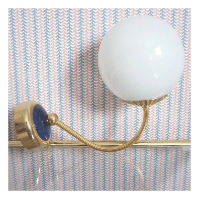 Vintage French Wall Light With Globe from Rococo London Interiors