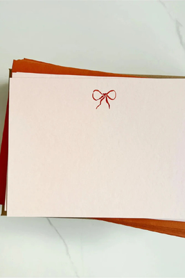 Shell Bow Note Cards from Memo Press