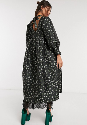 Jane Oversized Smock Dress With Volume Sleeves from Dream Sister