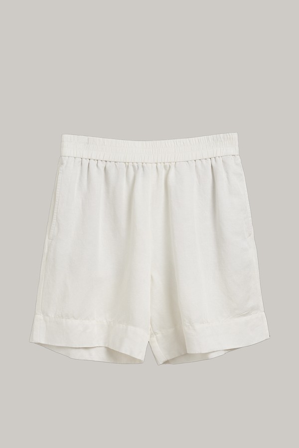 Linen Viscose Pull-On Shorts