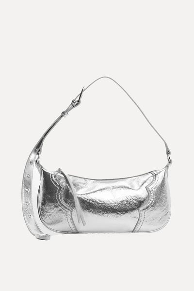 Shoulder Bag With Decorative Stitching from Mango