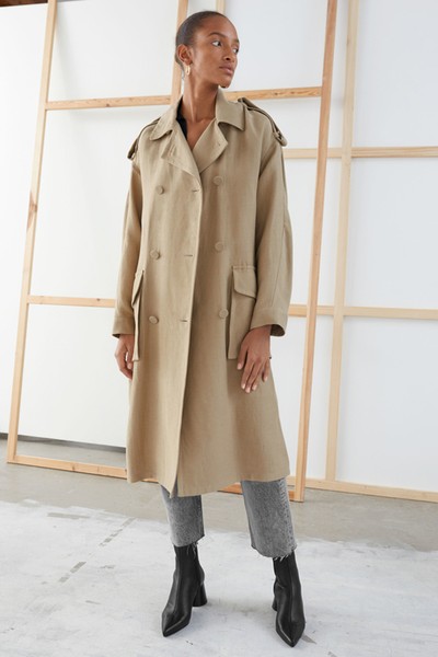 Belted Linen Trench Coat from & Other Stories