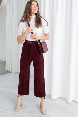 Duo Snap Button Corduroy Culottes from & Other Stories