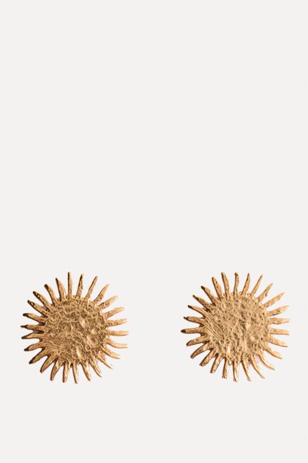 Sun Design Earrings from Mango