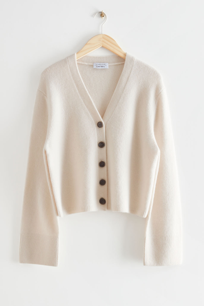 Boxy Wool Knit Cardigan from & Other Stories