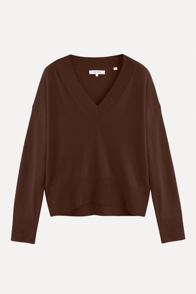 Wool-Cashmere V-Neck Sweater from Chinti & Parker