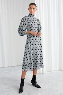 Turtleneck Jacquard Dress from & Other Stories