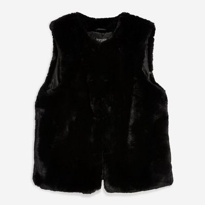 Faux Fur Gilet from Topshop