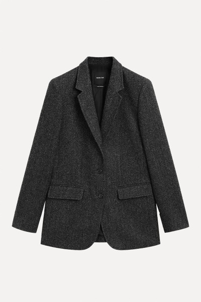 Herringbone Wool Blend Blazer from Massimo Dutti