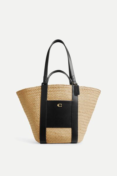 Large Straw Tote Bag from Coach