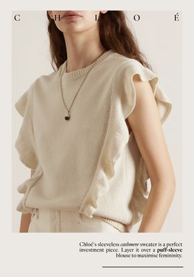 Ruffled Cashmere Sweater from Chloé