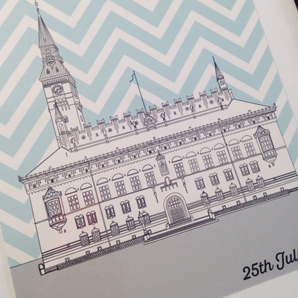 Wedding Venue Illustration from Annakitart