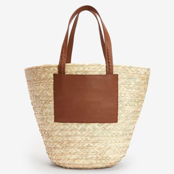 Natural Straw Handheld Shopper Bag from Next