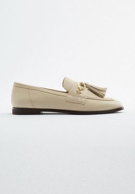 Flat Loafers With Tassels from Zara