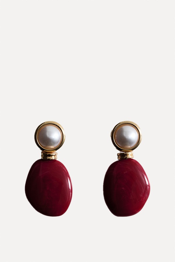 Mixed Resin Earrings from Mango
