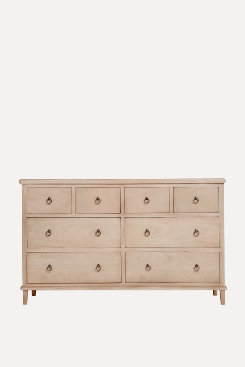 Sadie Solid Mango Wood 8 Drawer Chest