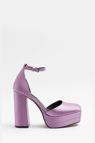 Satin Platform Heeled Shoes from River Island