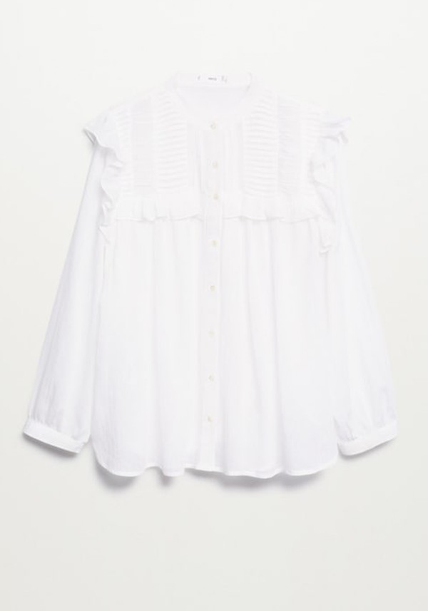 Ruffle Cotton Blouse from Mango