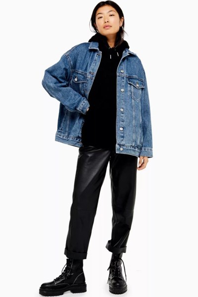 Blue Denim Super Oversized Jacket