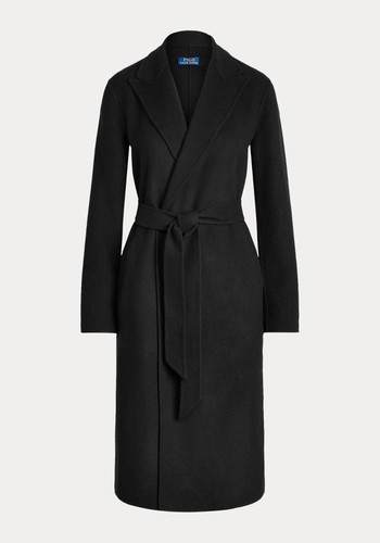 Wool-Blend Belted Coat