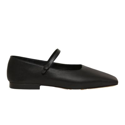 Square Toe Leather Mary Jane Flats from Mansur Gavriel