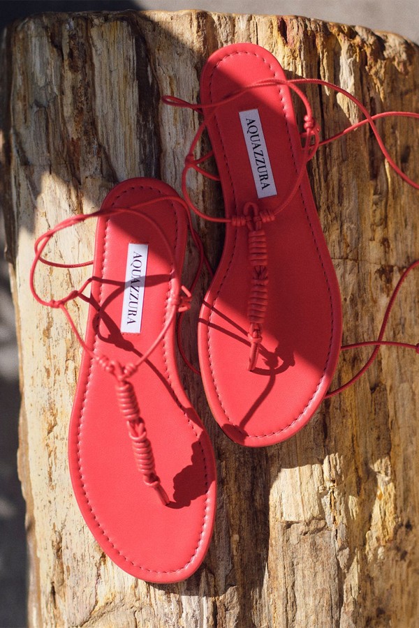 Oaxaca Knotted Leather Sandals from AQUAZZURA