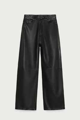 Super Wide-Leg Steven Meisel Leather Trousers  from Zara
