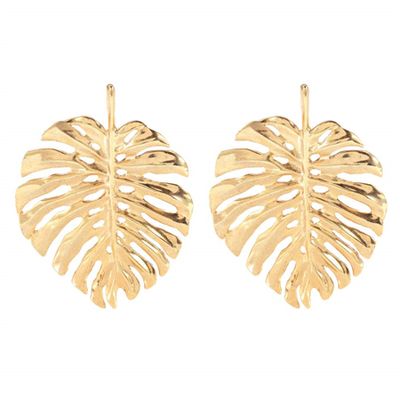 Palm Leaf Earrings