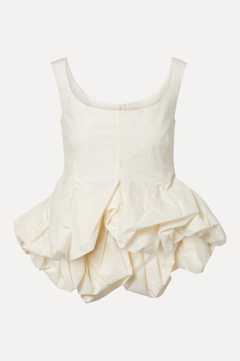 Gathered Peplum Top from Magda Butrym