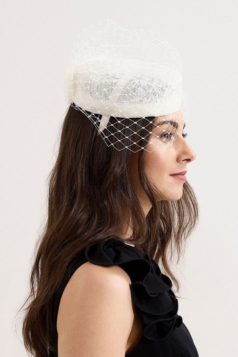 Veiled Pillbox Fascinator from phase eight