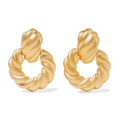 Gold Tone Earrings from Kenneth Jay Lane