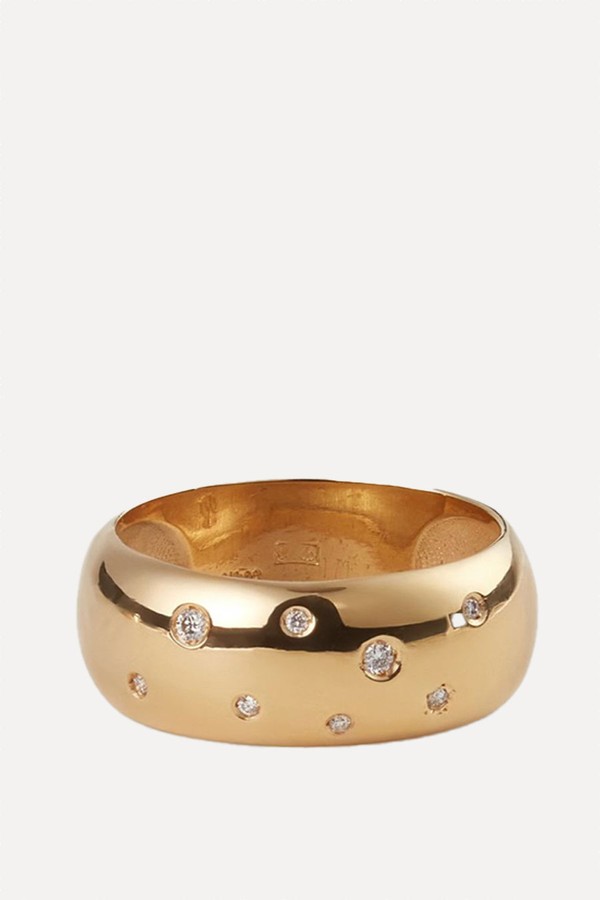 Bold Gold Diamond Ring