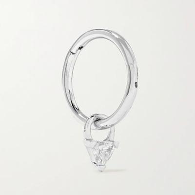 18-Karat White Gold Diamond Hoop Earring from Maria Tash