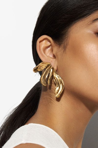 Golden Maxiflor Earrings, £15.99 | Parfois