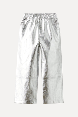 Silver Foil Trousers from Zara