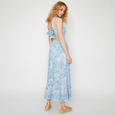 Shrimps Sea Print Maxi Dress