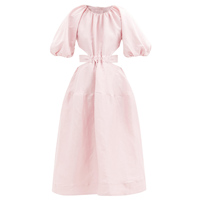 Mimosa Open-Back Linen-Blend Dress from Aje