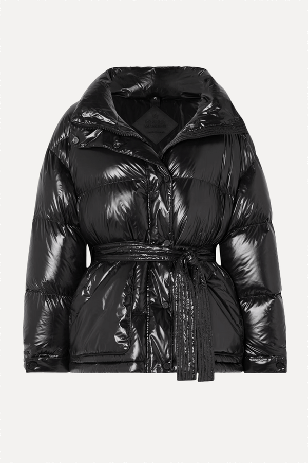 Maya Belted Quilted Glossed Jacket from Perfect Moment