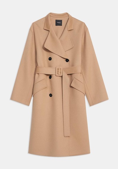 Trench Coat In Double-Face Wool-Cashmere from Theory