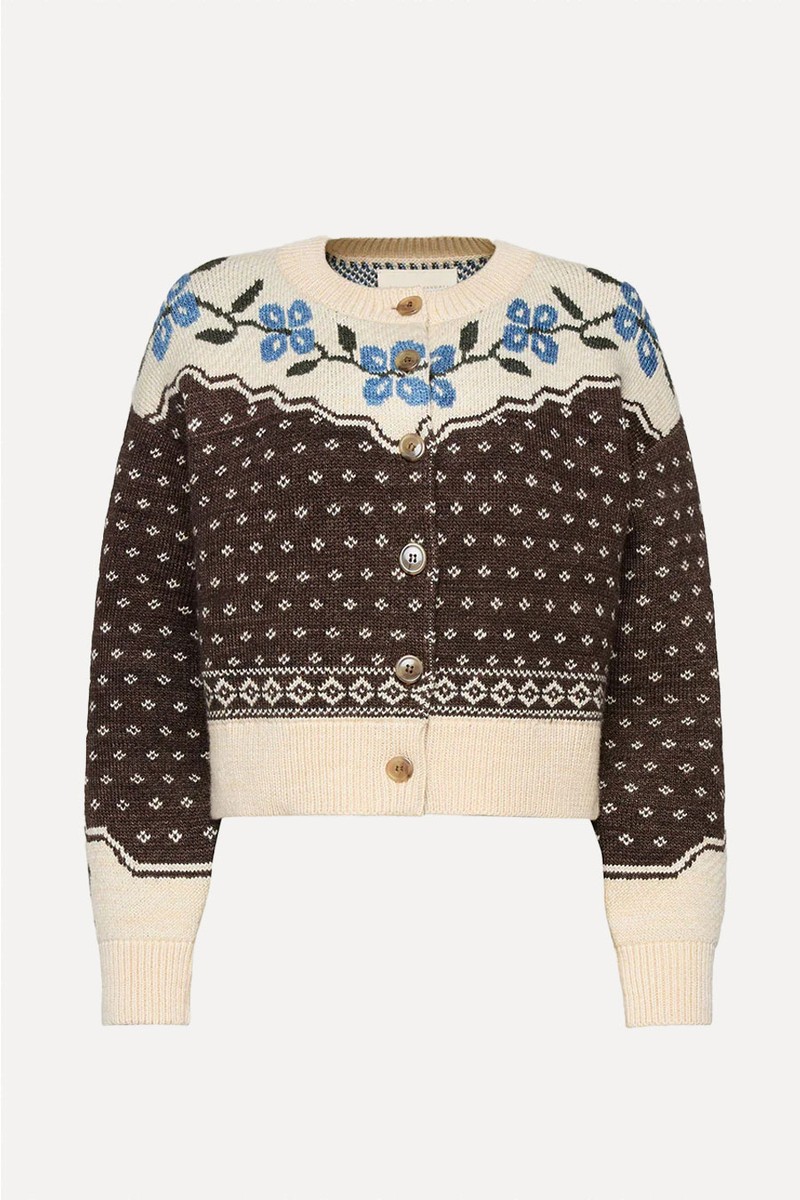 Idris Intarsia Cardigan from Loeffler Randall