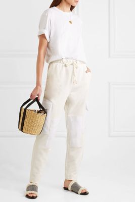Twill-Paneled Cotton-Jersey Track Pants from See By Chloé