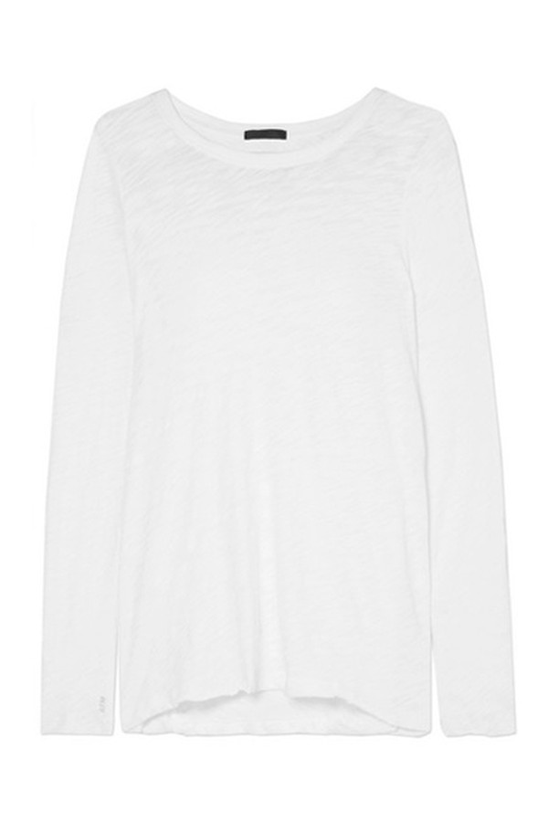 Distressed Slub Cotton Jersey Top from Anthony Thomas Melillo