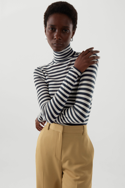 Slim-Fit Merino Wool Turtleneck Top from COS