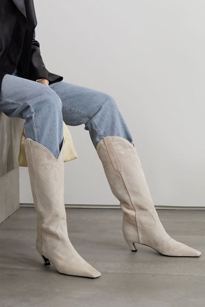 Dallas Suede Knee Boots, £1,100 | Khaite