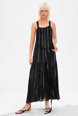 Metallic Thread Dress from Zara