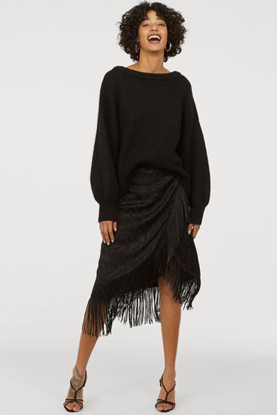 Skirt with Fringing