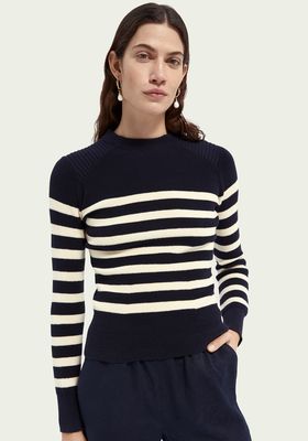 Breton Knitted Cotton Jumper from Scotch & Soda