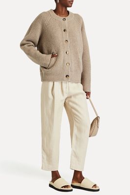 Ribbed Wool & Cashmere-Blend Sweater from CO